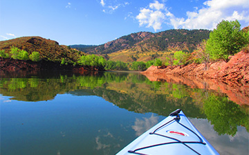 Kayak at Horsetooth Reservoir